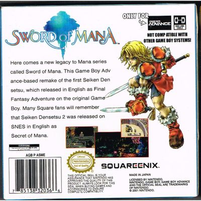 SWORD OF MANA GBA BOOTLEG