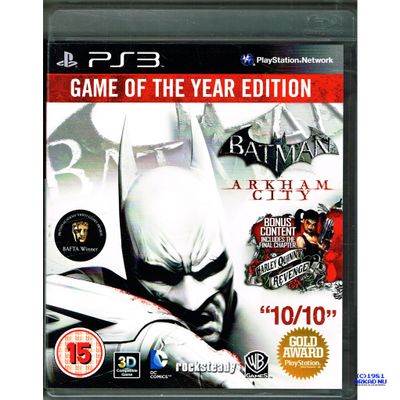 BATMAN ARKHAM CITY GAME OF THE YEAR EDITION PS3