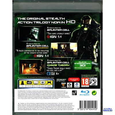 TOM CLANCYS SPLINTER CELL TRILOGY PS3