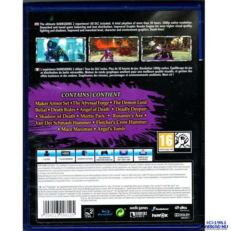 DARKSIDERS II DEATHINITIVE EDITION PS4