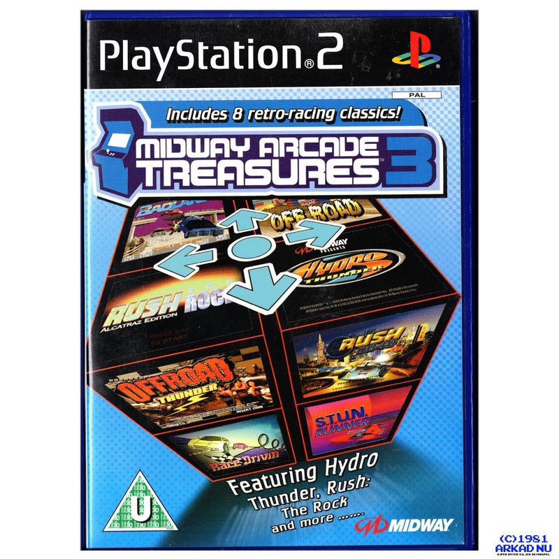 MIDWAY ARCADE TREASURES 3 PS2