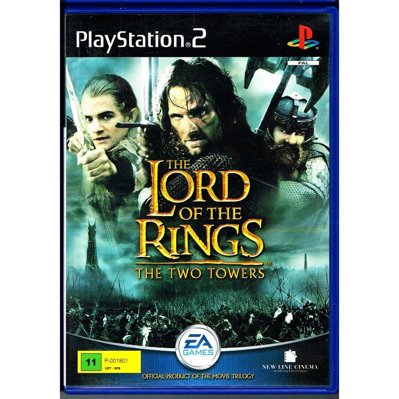 THE LORD OF THE RINGS THE TWO TOWERS PS2