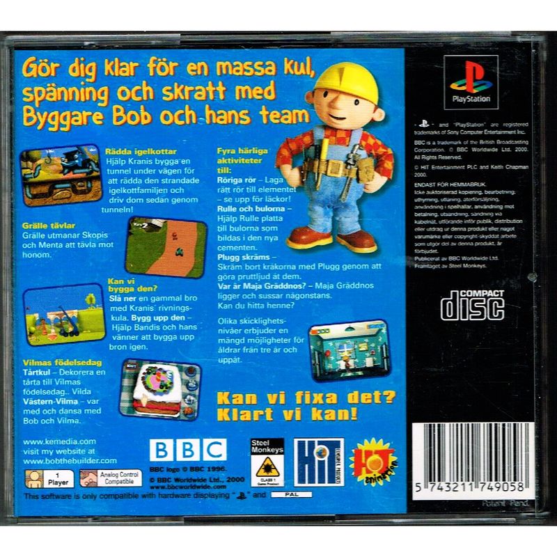 BYGGARE BOB KAN VI FIXA DET PS1