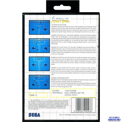 SPEEDBALL MASTERSYSTEM