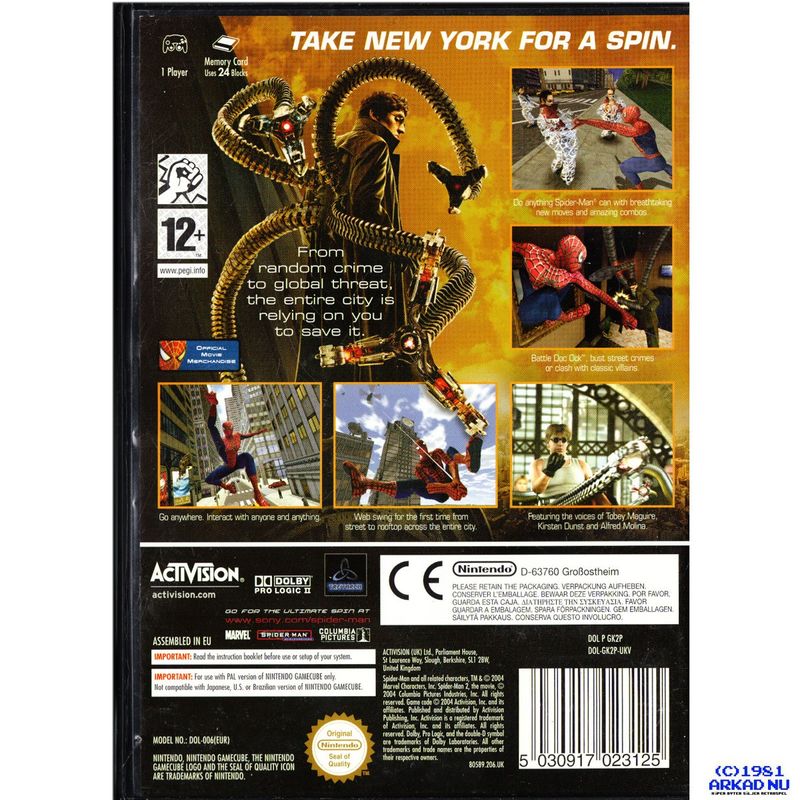 SPIDER-MAN 2 GAMECUBE