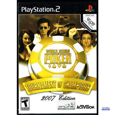 WORLD SERIES OF POKER TOURNAMENT OF CHAMPIONS 2007 EDITION PS2 NTSC USA