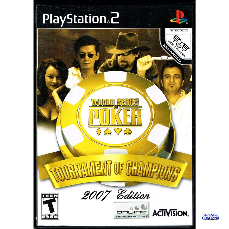 WORLD SERIES OF POKER TOURNAMENT OF CHAMPIONS 2007 EDITION PS2 NTSC USA