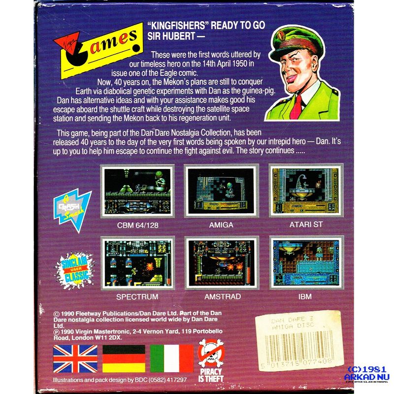 DAN DARE III THE ESCAPE AMIGA