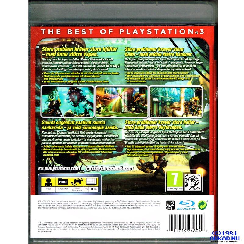 RATCHET AND CLANK TOOLS OF DESTRUCTION PS3