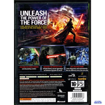 STAR WARS THE FORCE UNLEASHED XBOX 360