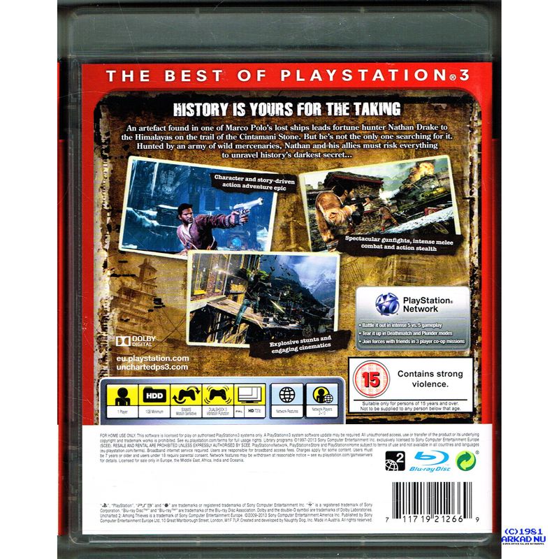 UNCHARTED 2 AMONG THIEVES PS3