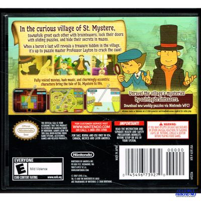 PROFESSOR LAYTON AND THE CURIOUS VILLAGE DS