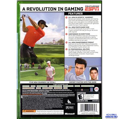 TIGER WOODS PGA TOUR 08 XBOX 360 NTSC USA