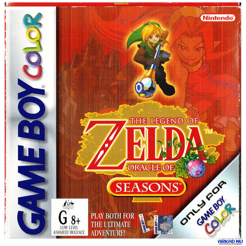 THE LEGEND OF ZELDA ORACLE OF SEASONS GAMEBOY COLOR