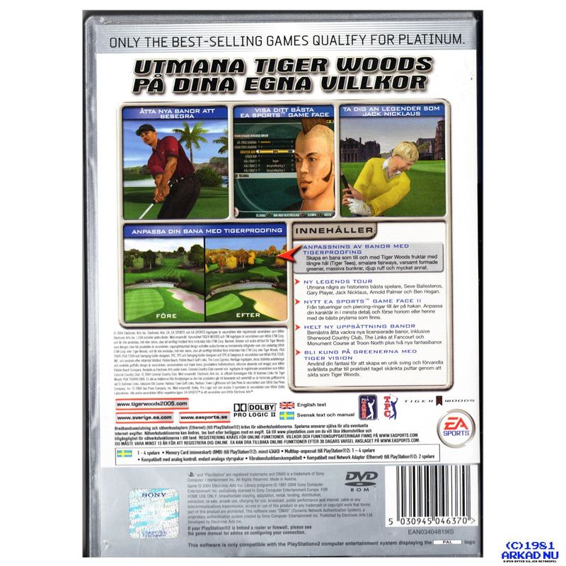 TIGER WOODS PGA TOUR 2005 PS2