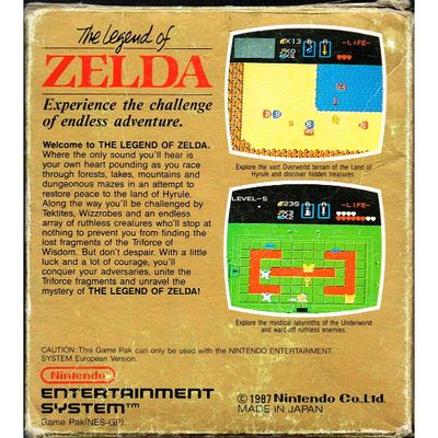 THE LEGEND OF ZELDA NES SCN