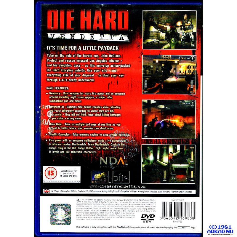 DIE HARD VENDETTA PS2