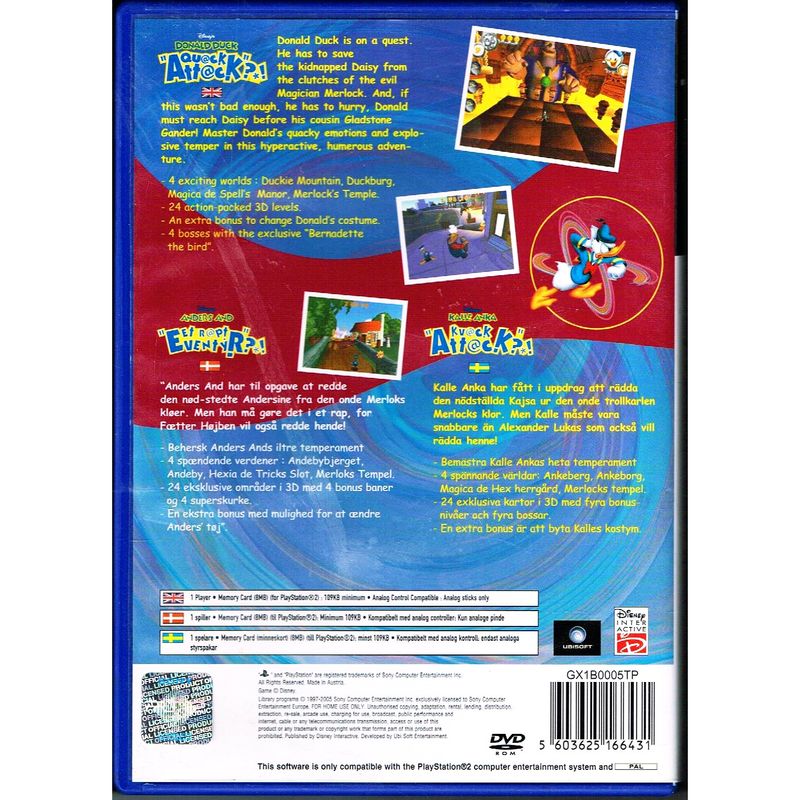 DONALD DUCK QUACK ATTACK PS2