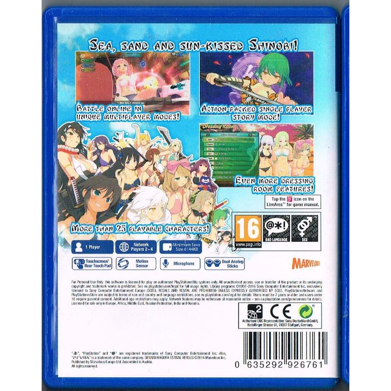 SENRAN KAGURA ESTIVAL VERSUS PS VITA