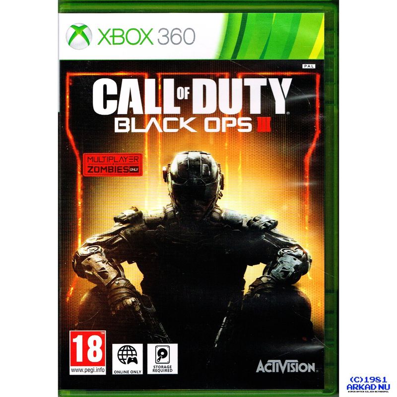 CALL OF DUTY BLACK OPS III XBOX 360