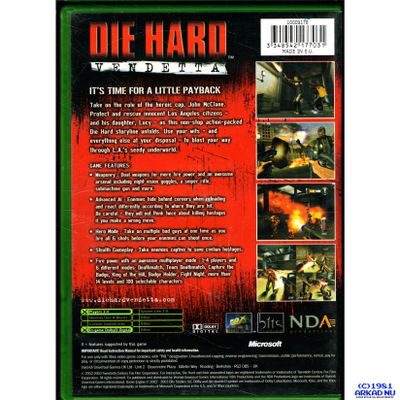 DIE HARD VENDETTA XBOX