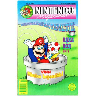 NINTENDO MAGASINET NR 10 1991 MED POWERPLAYER