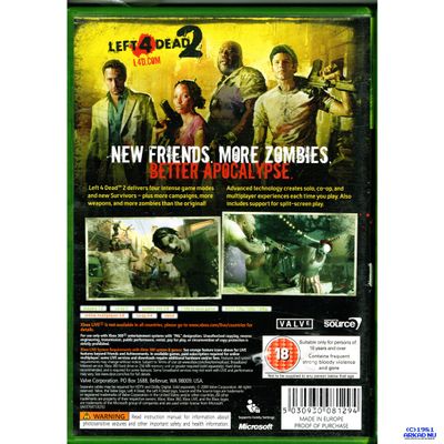 LEFT 4 DEAD 2 XBOX 360 