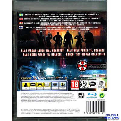 RESIDENT EVIL OPERATION RACCOON CITY PS3