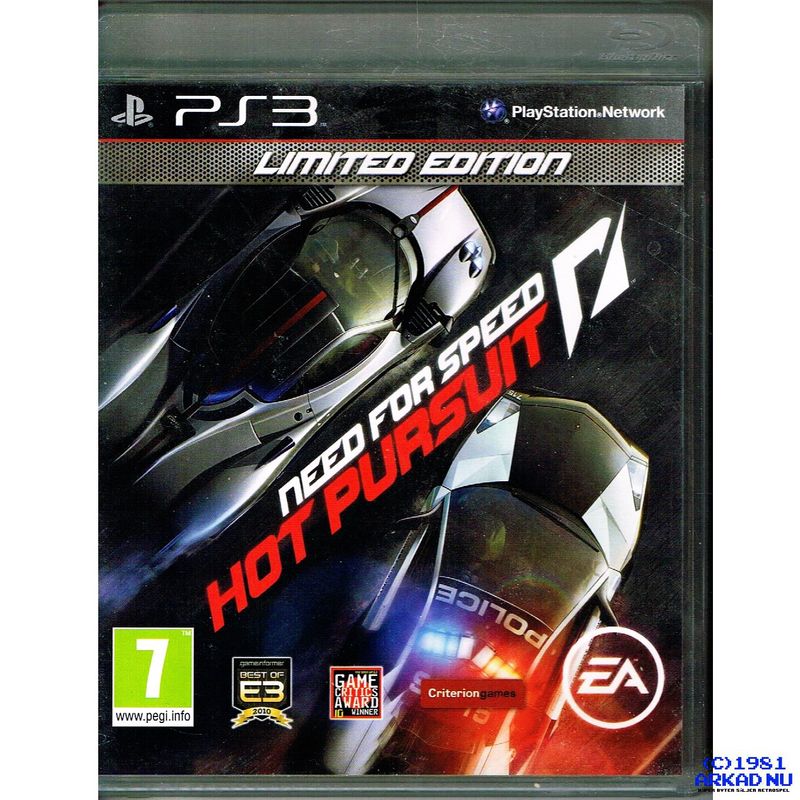 NEED FOR SPEED HOT PURSUIT LIMITED EDITION PS3