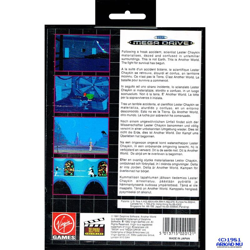 ANOTHER WORLD MEGADRIVE