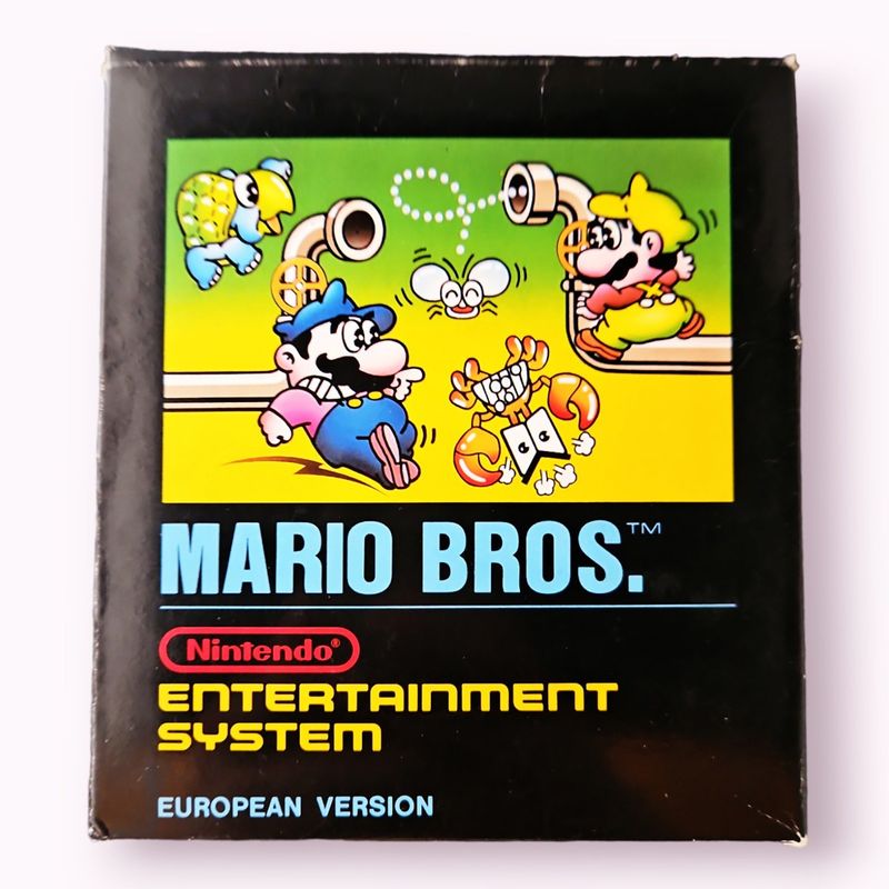 MARIO BROS NES SCN 5 skruvars svensk första utgåva