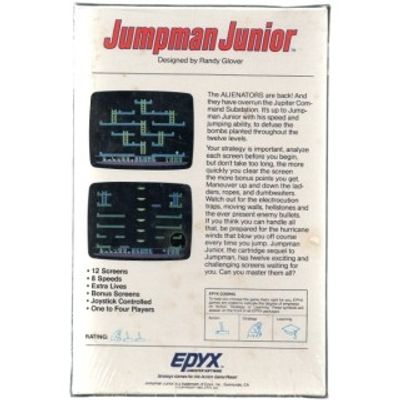 JUMPMAN JUNIOR C64 CARTRIDGE NYTT