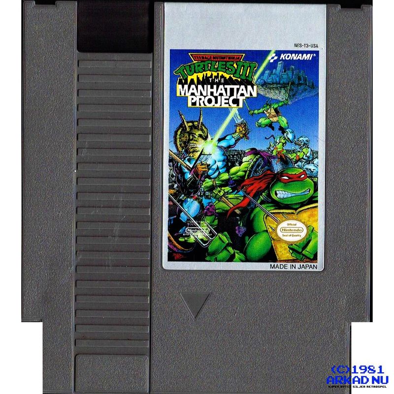 TEENAGE MUTANT NINJA TURTLES III MANHATTAN PROJECT NES REV-A