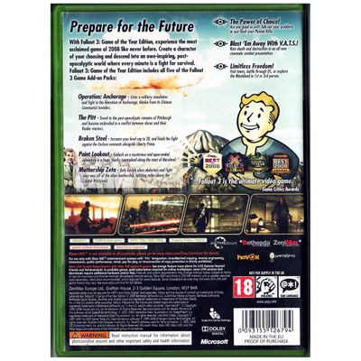FALLOUT 3 GAME OF THE YEAR EDITION XBOX 360