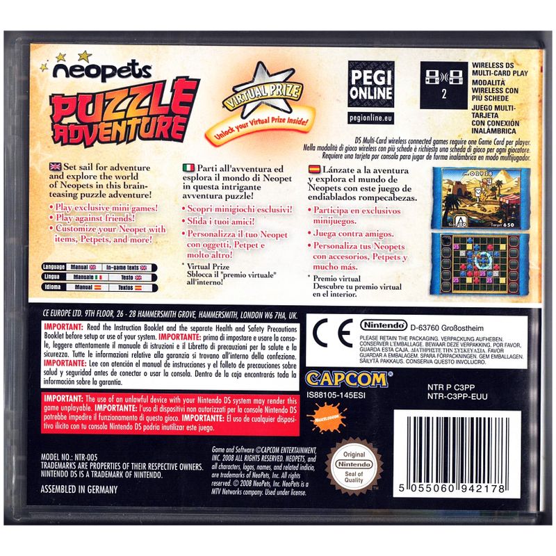 NEOPETS PUZZLE ADVENTURE DS