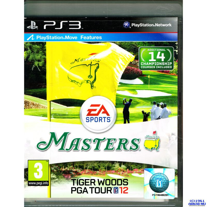 TIGER WOODS PGA TOUR 12 MASTERS PS3