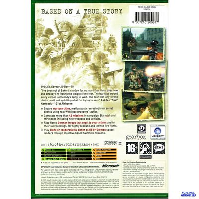 BROTHERS IN ARMS EARNED IN BLOOD XBOX