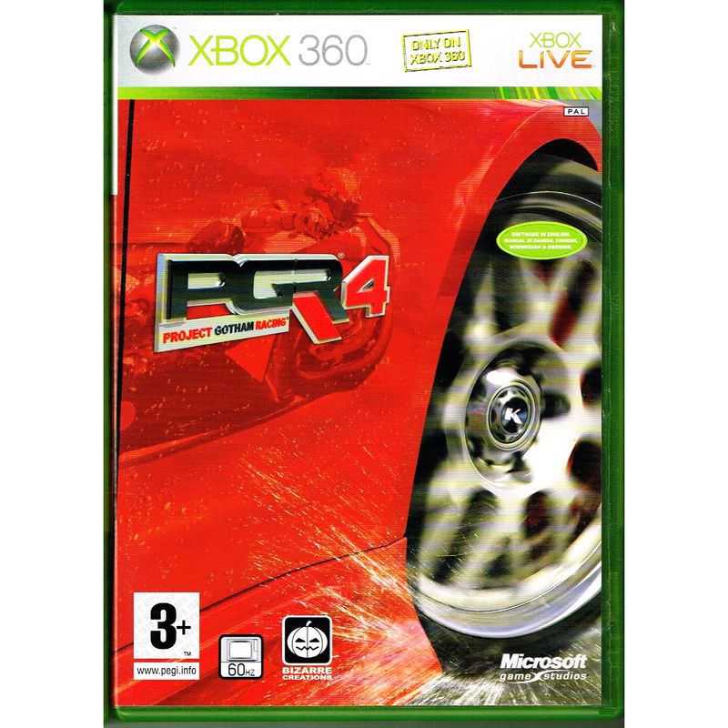 PROJECT GOTHAM RACING 4 PGR XBOX 360