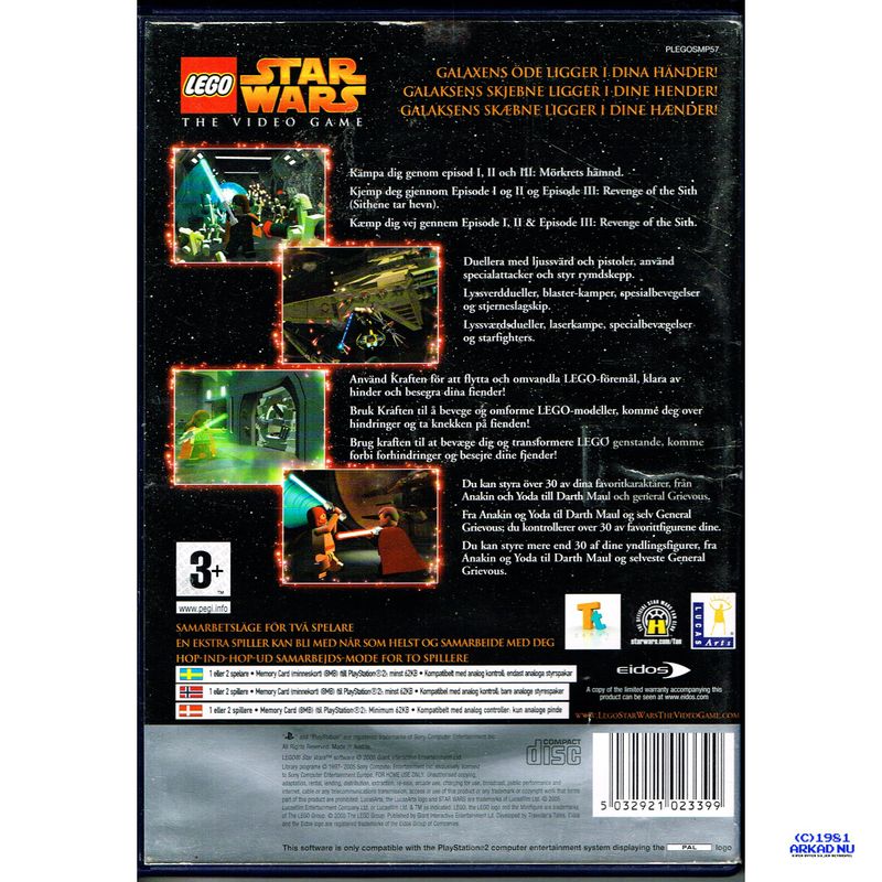 LEGO STAR WARS THE VIDEOGAME PS2