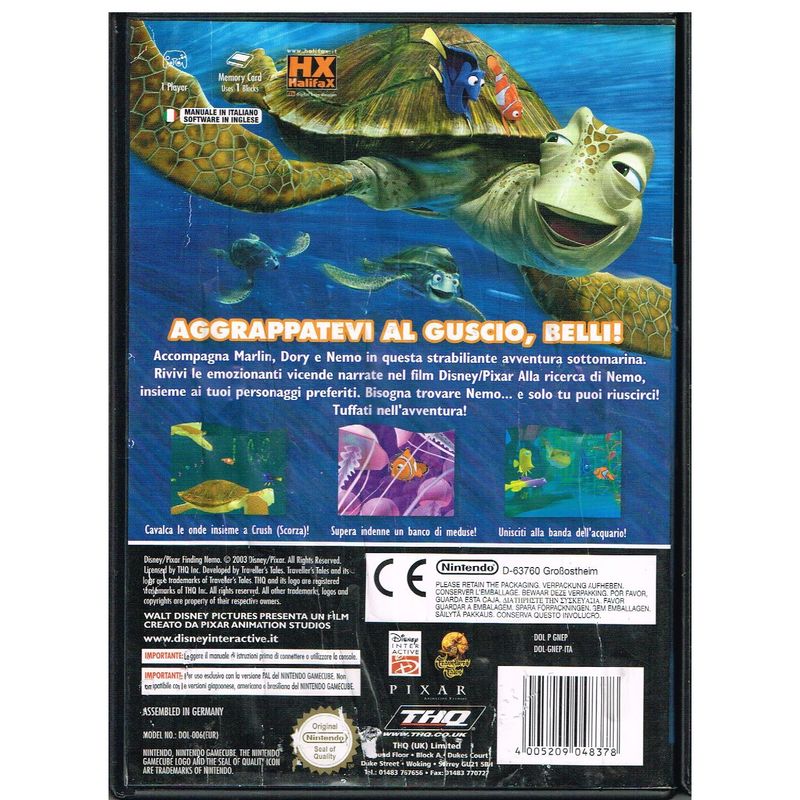 FINDING NEMO GAMECUBE RENTAL
