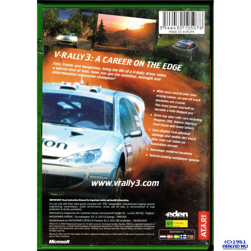 V RALLY 3 XBOX