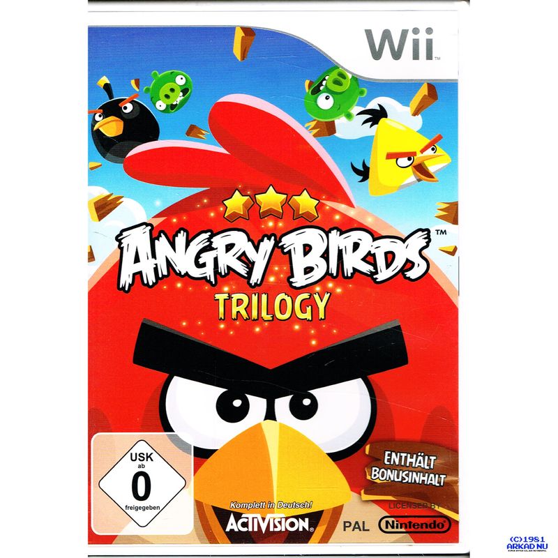 ANGRY BIRDS TRILOGY WII TYSK