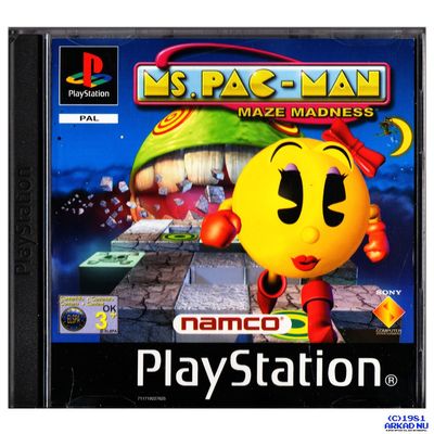 MS PAC-MAN MAZE MADNESS PS1