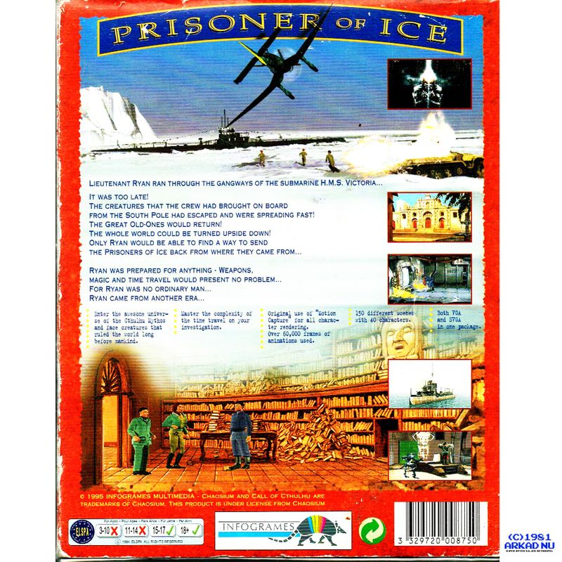 CALL OF CTHULHU PRISONER OF ICE PC BIGBOX