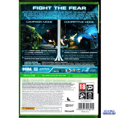 ALIENS COLONIAL MARINES LIMITED EDITION XBOX 360