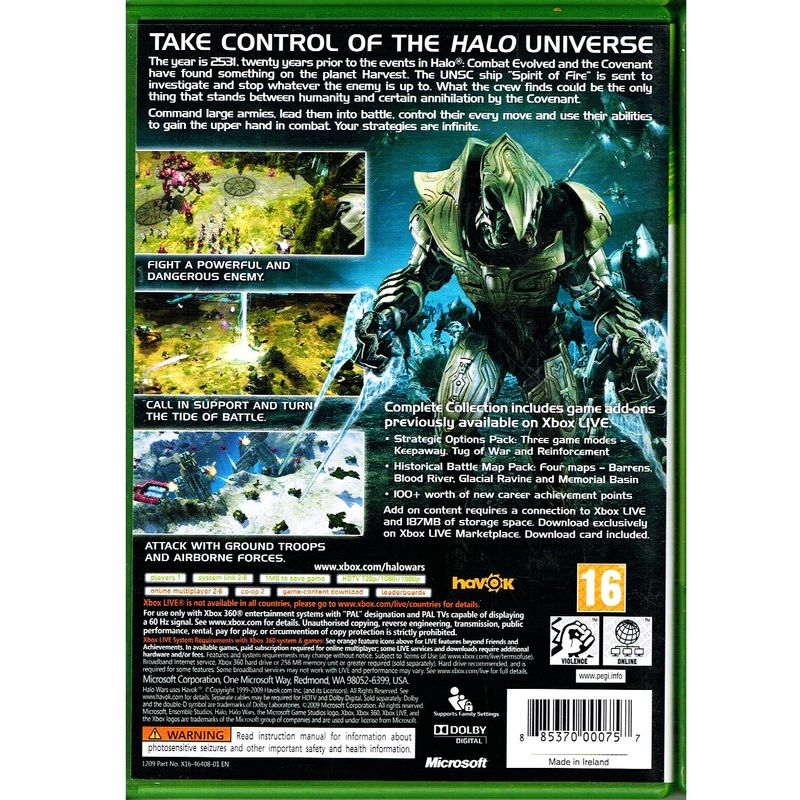 HALO WARS XBOX 360