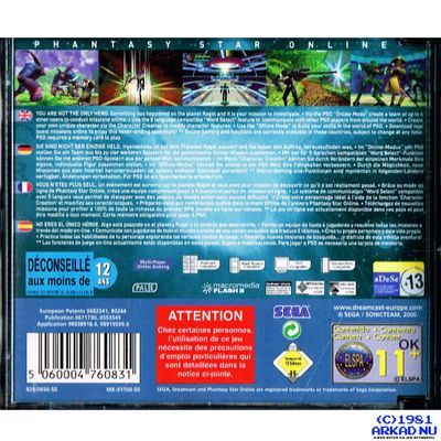 PHANTASY STAR ONLINE DREAMCAST