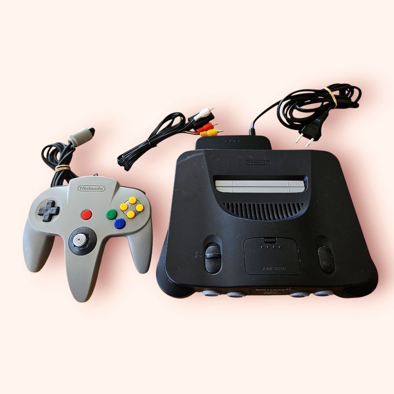 NINTENDO 64 BASENHET MED ORGINAL HANDKONTROLL MED BRA SPAK