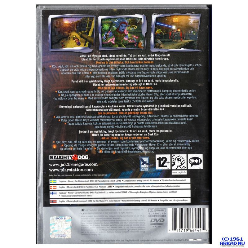 JAK II RENEGADE PS2