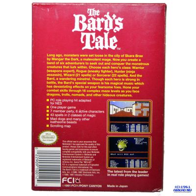 THE BARDS TALE NES REV-A USA